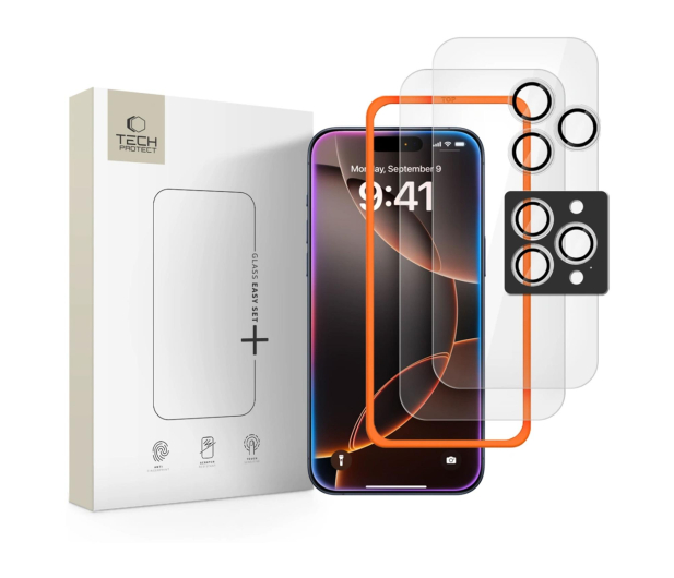 TECH-PROTECT Easy Set+ 3-Pack do Iphone 16 Pro Max / 17 Pro Max Clear 5906302319299 - 1359617 - zdjęcie